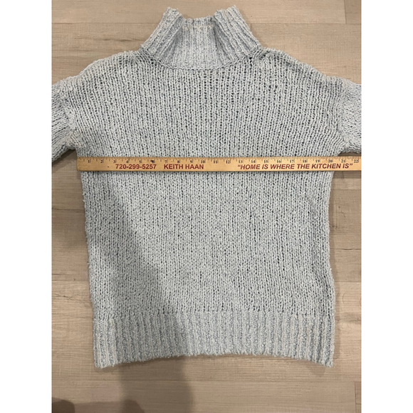 Women's Anthropologie Light Blue Knit Turtleneck Sweater XXS - Picture 4 of 6